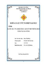 Đánh giá của khách du lịch về hệ thống bảo tàng tại đà nẵng..