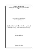 Nghiên cứu điều khiển cân bằng robot có sử dụng thuật toán giảm bậc mô hình