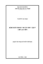 Hàm ngôn trong “di cảo thơ   tập 2” chế lan viên