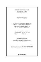 Cách tân nghệ thuật trong thơ lê đạt..