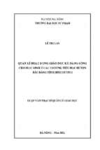 Quản lí hoạt động giáo dục kỹ năng sống cho học sinh ở các trường tiểu học huyện bàu bàng tỉnh bình dương_1