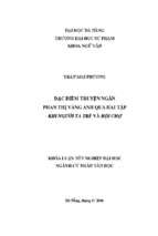 Đặc điểm truyện ngắn phan thị vàng anh qua hai tập khi người ta trẻ và hội chợ.