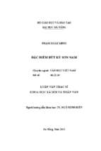 Đặc điểm bút kí sơn nam.