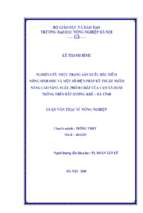 Nghiên cứu thực trạng sản xuất, đặc điểm nông sinh học và một số biện pháp kỹ thuật nhằm nâng cao năng suất, phẩm chất của cam xã đoài trồng trên cát hương khê   hà tĩnh