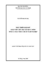 Phát triển đội ngũ giáo viên tiểu học huyện u minh tỉnh cà mau theo chuẩn nghề nghiệp_1
