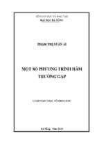 Một số phương trình hàm thường gặp..