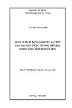Quản lý hoạt động giáo dục đạo đức cho học sinh ở các trường tiểu học huyện ngọc hiển tỉnh cà mau_1