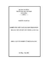 Nghiên cứu chiết tách, xác định thành phần hóa học một số hợp chất trong lá keo gai...