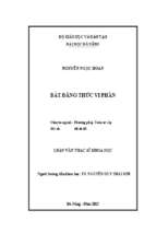 Bất đẳng thức vi phân.