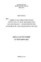 Nghiên cứu quá trình sử dụng bùn đỏ để xử lý màu của thuốc nhuộm hoạt tính colvazoi yellow lc 3rn bằng phương pháp fenton hệ fe(iii) – oxalath2o2 ánh sáng mặt trời.