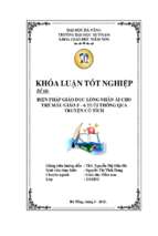 Biện pháp giáo dục lòng nhân ái cho trẻ mẫu giáo 5 6 tuổi thông qua truyện cổ tích.