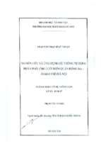 Nghiên cứu và ứng dụng hệ thống tự động phân phối cho lưới điện quận đống đa   tp. hà nội.