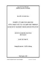 Nghiên cứu khả năng hấp phụ  đồng, niken, sắt của vật liệu oxit  mangan kích thước nanomet trong môi trường nước