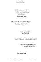 Mặt cực hạn và dãy lặp của ánh xạ chỉnh hình...