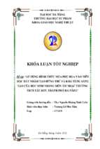 Áp dụng hình thức múa phụ họa vào tiết học hát nhằm tạo hứng thú và khả năng sáng tạo của học sinh trong môn âm nhạc trường thcs tây sơn, thành phố đà nẵng