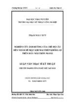 Nghiên cứu ảnh hưởng của chế độ cắt đến  nhám  bề mặt khi mài thép không gỉ trên máy mài tròn ngoài.