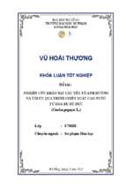 Nghiên cứu khảo sát các yếu tố ảnh hưởng và tối ưu quá trình chiết xuất cao nước từ hoa đu đủ đực (carica papaya l.)