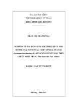 Nghiên cứu tác dụng gây độc tính cấp và ảnh hưởng của một số cao chiết từ quả dứa dại (pandanus odoratissimus l.) đến chỉ số huyết học trên chuột nhắt trắng