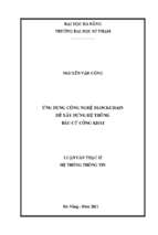 Ứng dụng công nghệ blockchain để xây dựng hệ thống bầu cử công khai