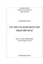 Cấu trúc so sánh trong thơ phạm tiến duật.