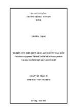 Nghiên cứu biểu hiện gen laccase từ nấm mốc fusarium oxysporum trong nấm men pichia pastoris và đặc điểm enzyme tái tổ hợp