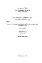 Giả cổ tích trong sự tích những ngày đẹp trời của hòa vang.