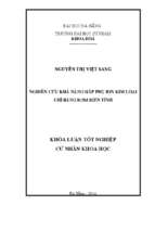 Nghiên cứu khả năng hấp phụ ion kim loại chì bằng rơm biến tính ....