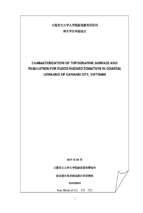 Characterization of topographic surface and evaluation for flood hazard zonation in coastal lowland of danang city, vietnam