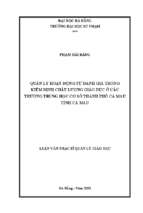Quản lý hoạt động tự đánh giá trong kiểm định chất lượng giáo dục ở các trường trung học cơ sở thành phố cà mau tỉnh cà mau._1