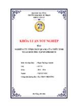 Nghiên cứu tính chất quang của thủy tinh tellurite pha tạp dysprosium.