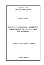 Quản lý xây dựng văn hóa nhà trường tại các trường thpt huyện bù đăng tỉnh bình phước_1