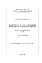 Nghiên cứu và ứng dụng mẫu thiết kế trong phương pháp hướng đối tượng