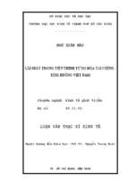 Lãi suất trong tiến trình tự do hóa tài chính tình huống việt nam