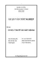 Cơ sở lý thuyết xác suất hiện đại.