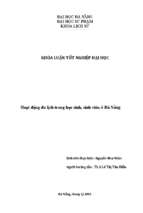 Hoạt động du lịch trong học sinh, sinh viên ở đà nẵng.