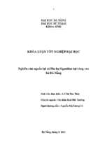 Nghiên cứu nguồn lợi cá dìa họ siganidae tại vùng ven bờ đà nẵng.
