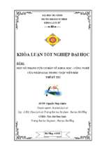 Một số thành tựu cơ bản về khoa học   công nghệ của nhân loại trong thập niên đầu thế kỷ xxi.