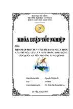 Biện pháp phát huy tính tích cực nhận thức của trẻ mẫu giáo 3 4 tuổi trong hoạt động làm quen với  môi trường xung quanh.