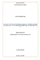 Lựa chọn và sử dụng bài tập trong dạy học vật lí chương các định luật bảo toàn – vật lí 10 nhằm phát triển năng lực nhận thức vật lí