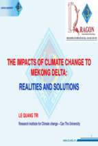 Slide the impacts of climate change to mekong delta  realities and solutions
