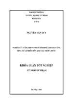 Nghiên cứu tổng hợp nano từ tính phủ chitosan ứng dụng xử lí nhiễm bẩn kim loại trong nước.