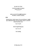 Nghệ thuật trần thuật của nguyễn huy thiệp qua truyện ngắn con gái thủy thần và những ngọn gió hua tát.