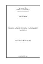 Vận dụng mô hình tương tác trong dạy học toán lớp 3_1