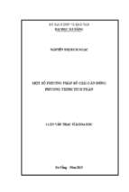 Một số phương pháp số giải gần đúng phương trình tích phân..