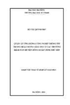 Quản lý ứng dụng công nghệ thông tin trong hoạt động giáo dục ở các trường mầm non huyện đồng xuân tỉnh phú yên._1