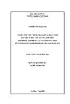 Nghiên cứu chiết tách, phân lập và hoạt tính gây độc tế bào ung thư của hợp chất 6 hydroxy 2,6 dimethyl 2,7 octadienoic acid từ phân đoạn dichloromethane của hoa đu đủ đực.