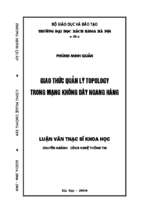 Giao thức quản lý topology trong mạng không dây ngang hàng