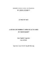 A study of indirect speech acts used in “spotlight”