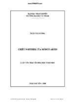 Chiều noether của môđun artin