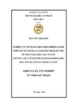 Nghiên cứu sử dụng phần mềm ispring suite thiết kế bài giảng e learning nhằm hỗ trợ kĩ thuật dạy học đảo ngược (chương 6 oxi lưu huỳnh, sách giáo khoa hóa học lớp 10 chương trình cơ bản)